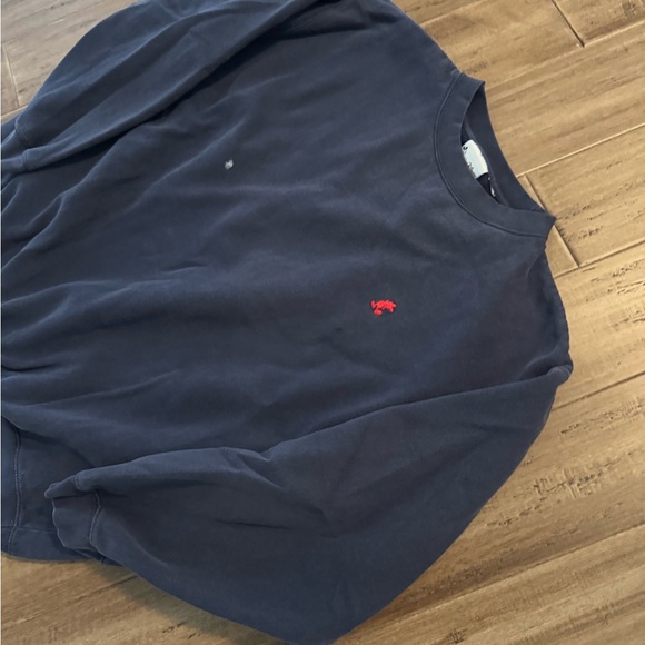 Disney Men's Navy Crewneck Sweater with Red Logo - Picture 2 of 6